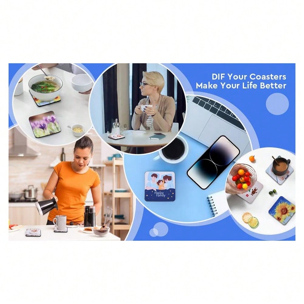1PCS Square Sublimation Blanks - Coaster Sublimation Blank review and price