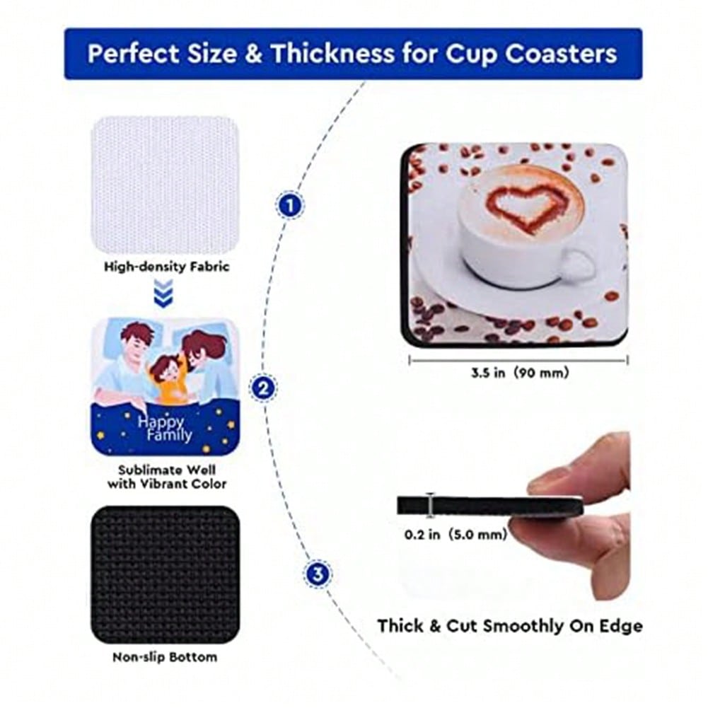 1PCS Square Sublimation Blanks - Coaster Sublimation Blank review and price