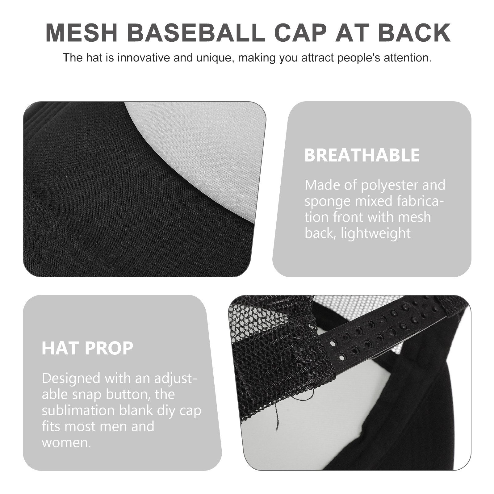 10Pcs Blank Baseball Caps Mesh - Hat Sublimation Blank review and price