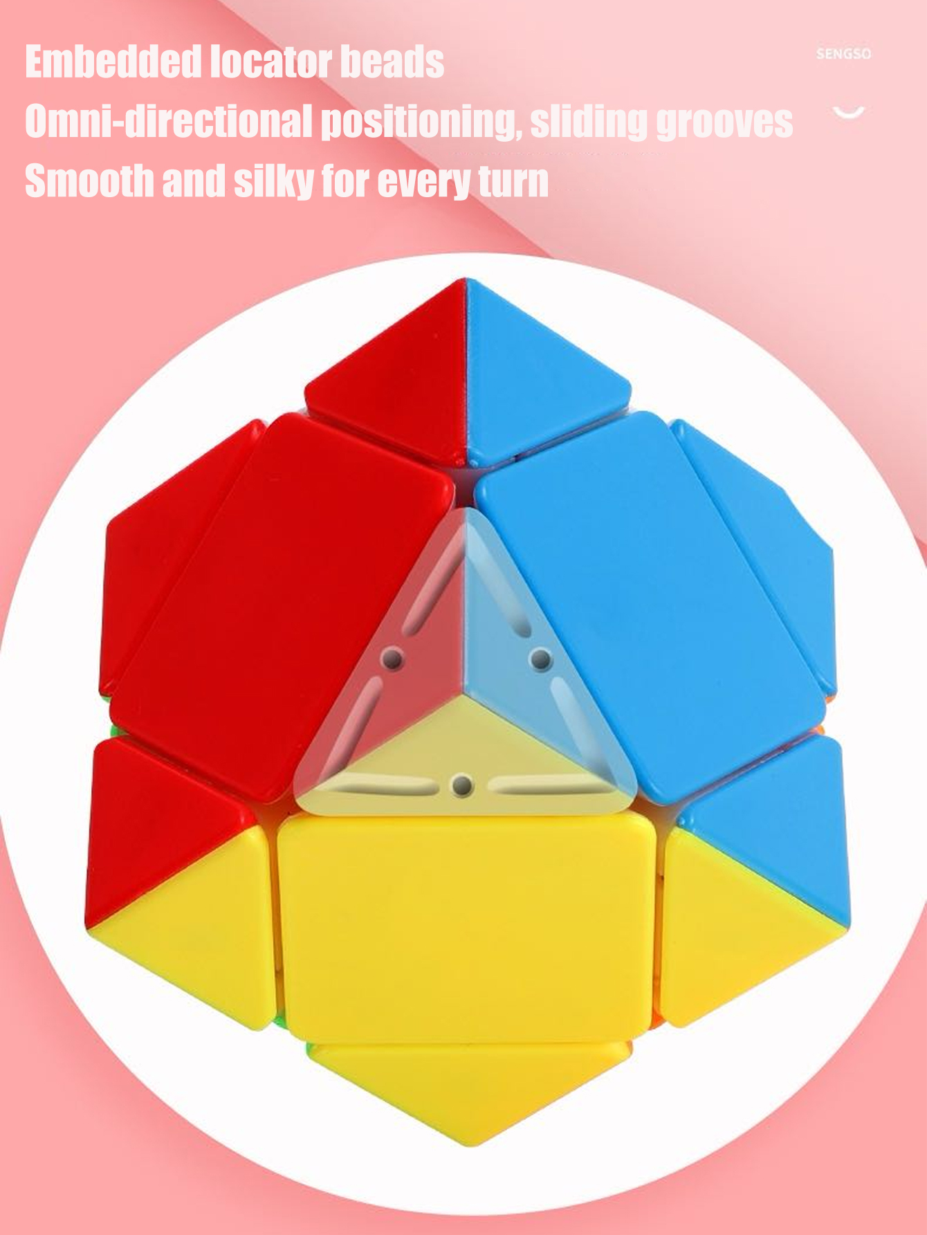 SENGSO Skewb Speed Cube Sticke - Puzzle Blank White review and price