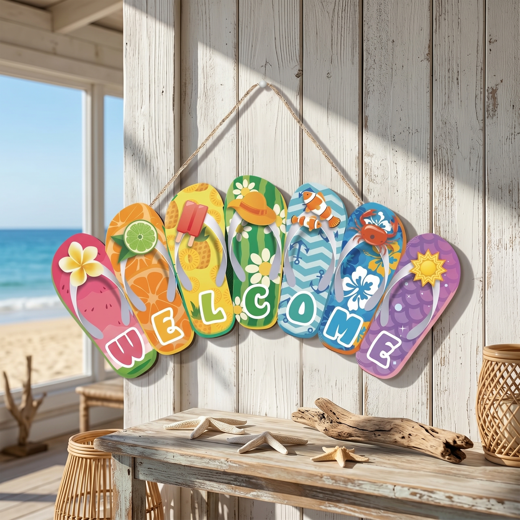 Hello Summer Felt Slippers Doo - Yard Sign Blank review and price