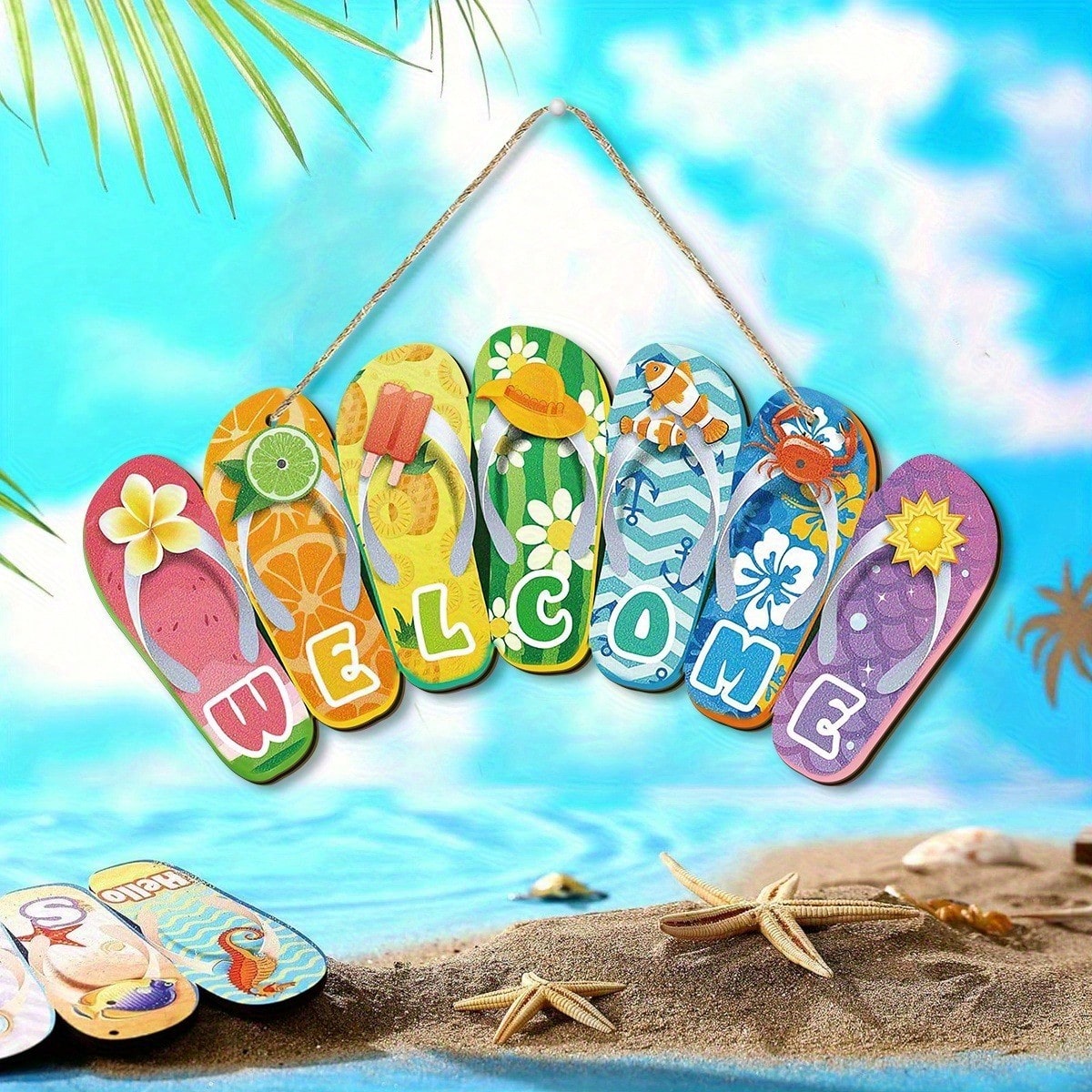 Hello Summer Felt Slippers Doo - Yard Sign Blank review and price