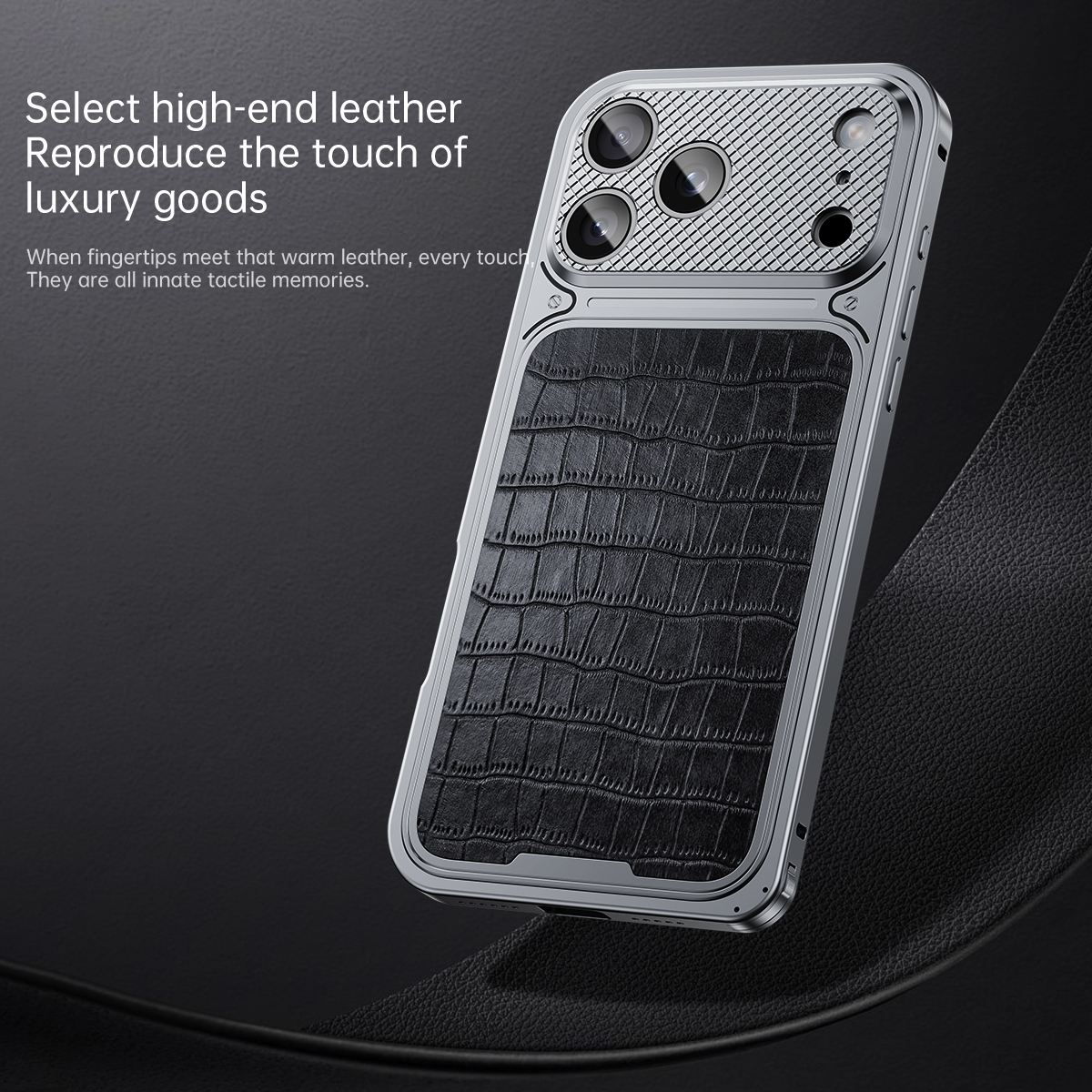 High End Crocodile Leather Pat - Metal Photo Panel review and price