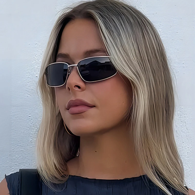 Women's y2k Sunglasses New Gla - Metal Photo Panel review and price
