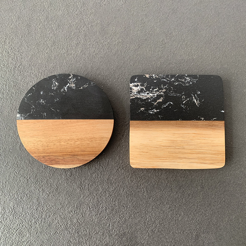 Marble Coaster Wood Stitching  - Coaster Sublimation Blank review and price