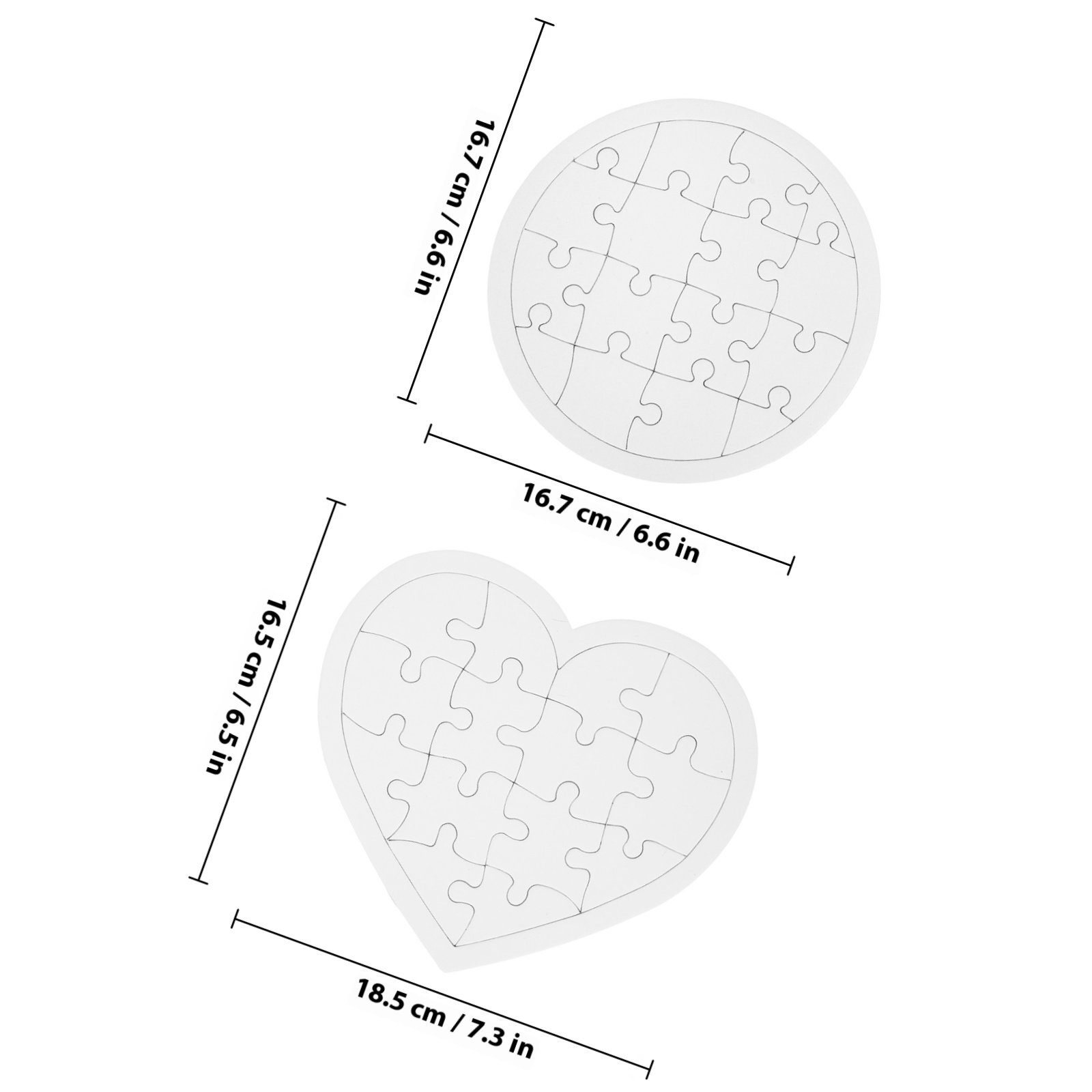 10Pcs Blank Kid DIY Puzzles Wh - Puzzle Blank White review and price