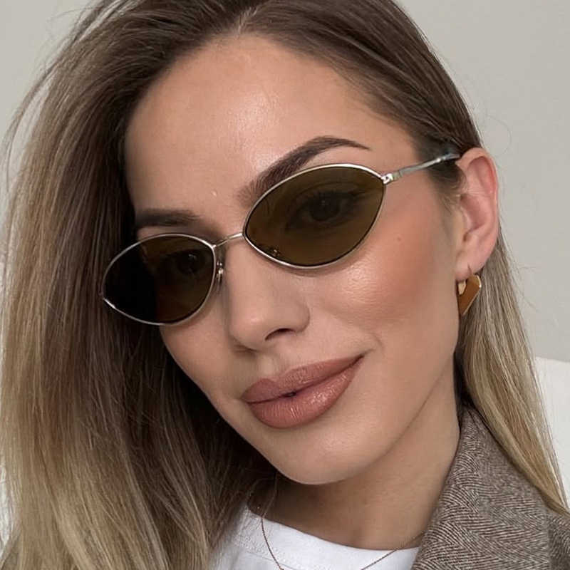 Retro Cat eye Woman Sunglasses - Metal Photo Panel review and price