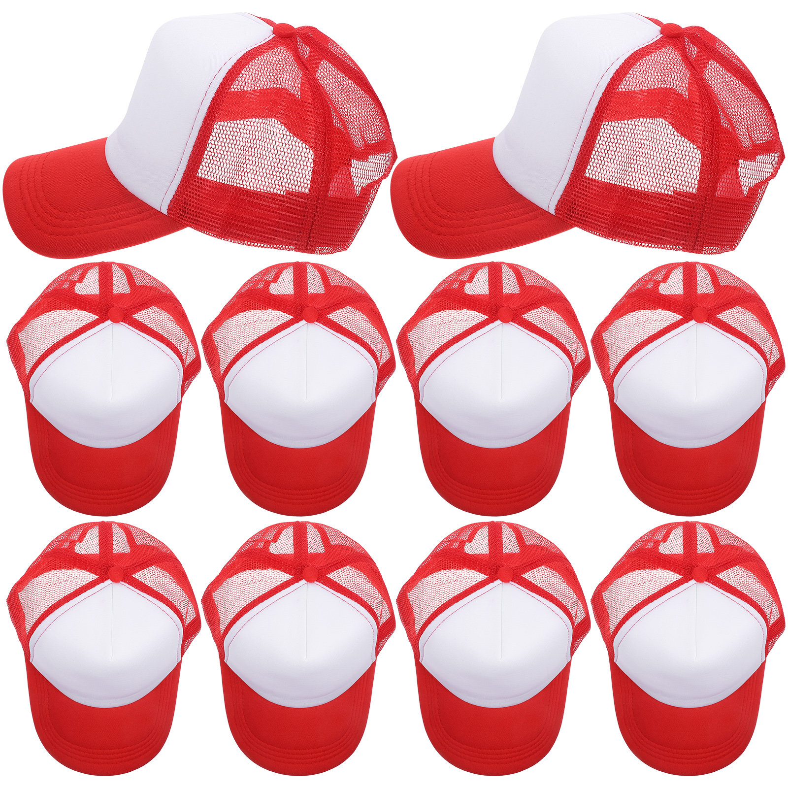 10Pcs DIY Blank Mesh Baseball  - Hat Sublimation Blank review and price